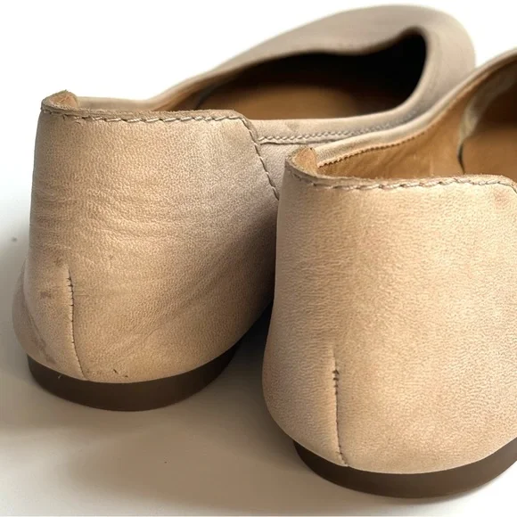 Lucky Brand LP Alanya Leather Ballet Flats Beige / Tan size 38.5 / 8 M - Picture 5 of 12